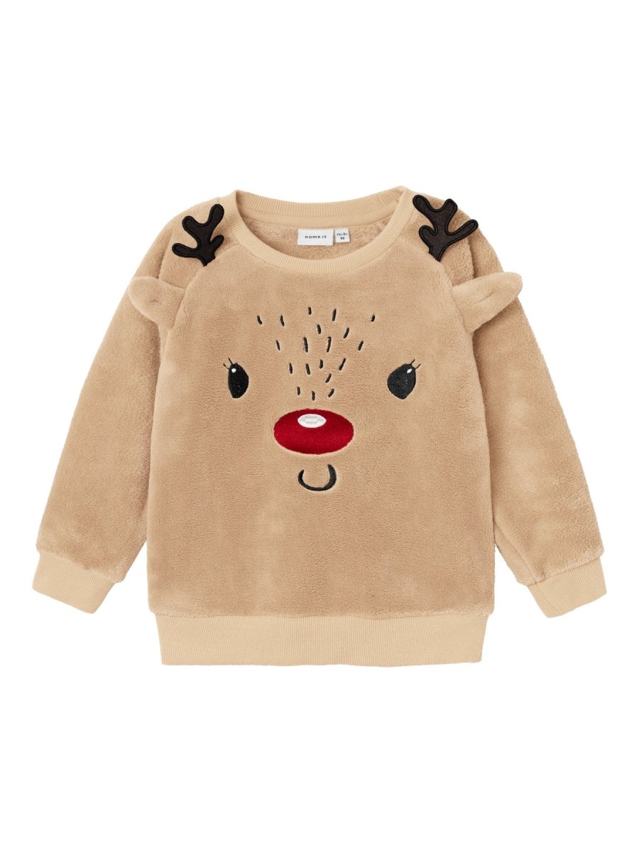 name it mini RKOLO Genser m/Reinsdyr - Peyote | Torgunns Barneklær AS