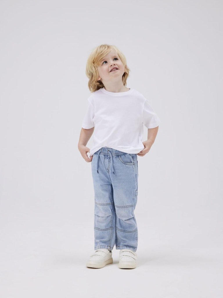 name it mini RYAN JOG JEANS - Light Blue Denim | Torgunns Barneklær AS