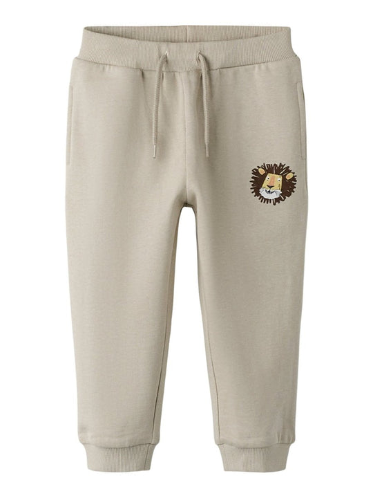 name it mini SAKU SWEAT PANT - Silver Lining | LION | Torgunns Barneklær AS
