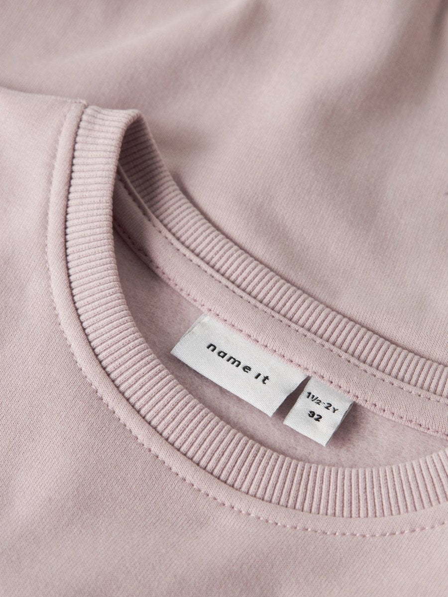 name it mini SELI LS SWEAT NOOS - Burnished Lilac | Torgunns Barneklær AS