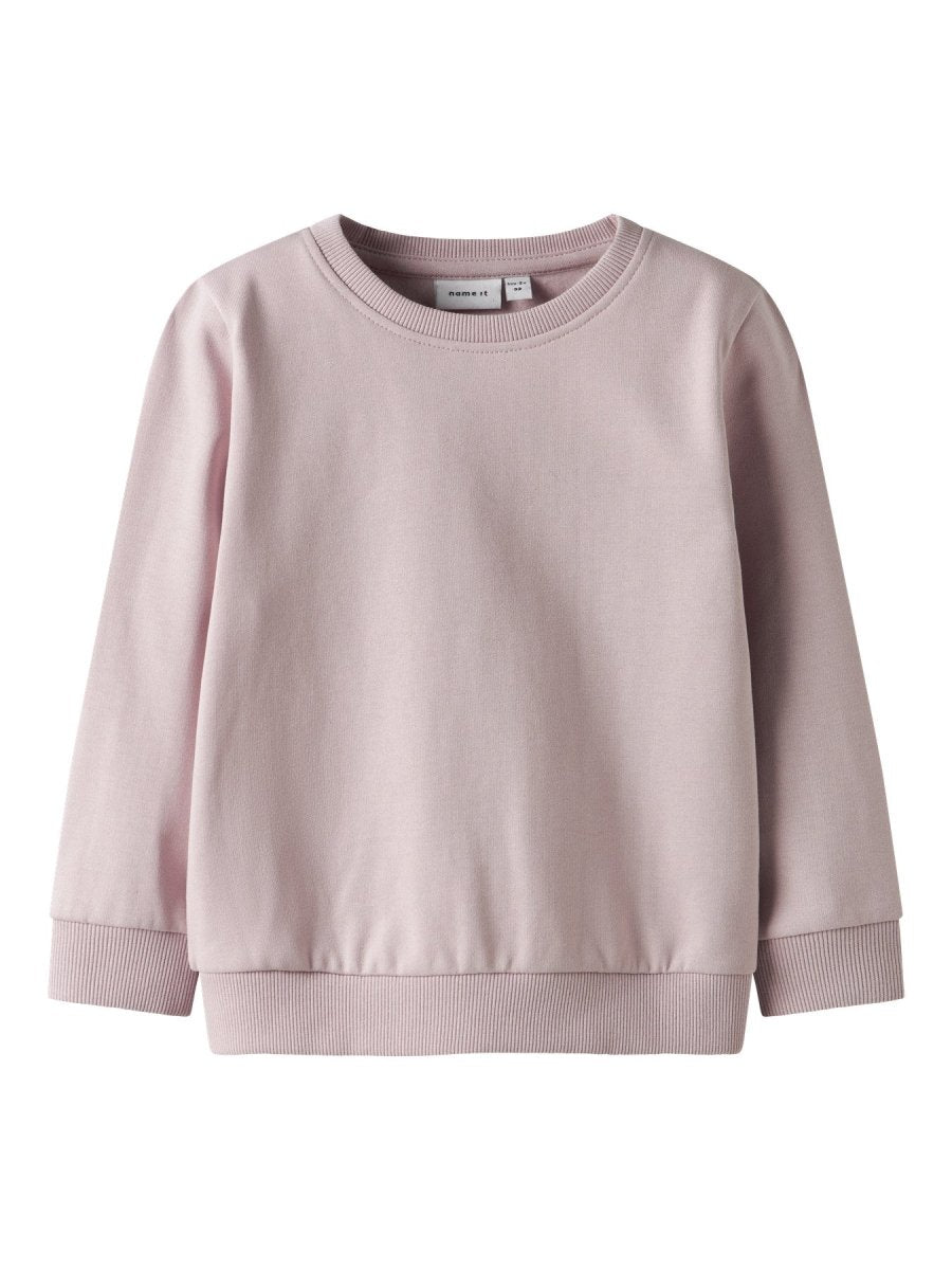 name it mini SELI LS SWEAT NOOS - Burnished Lilac | Torgunns Barneklær AS