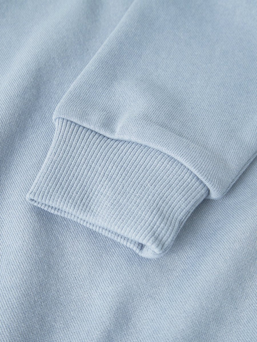 name it mini SELI LS SWEAT NOOS - Dusty Blue | Torgunns Barneklær AS