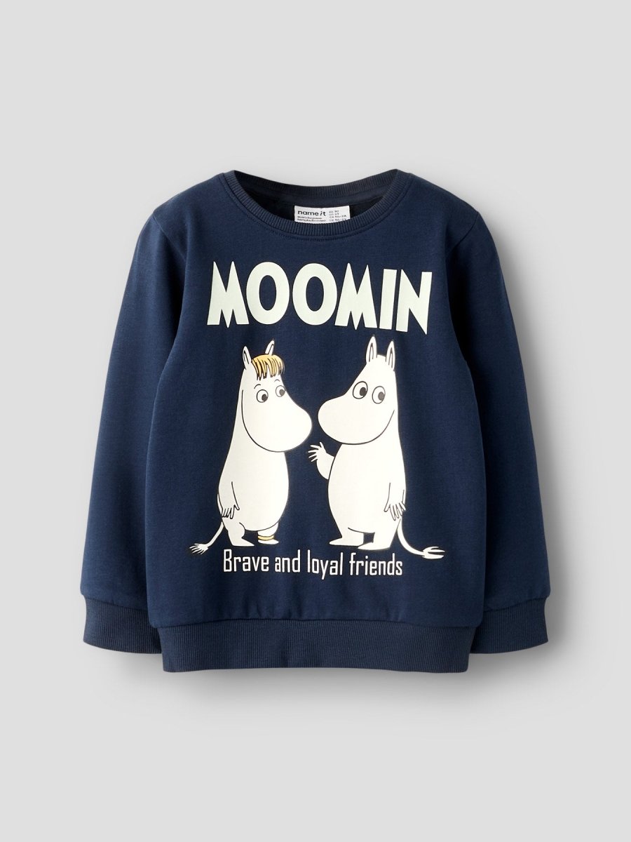 name it mini SLOLI MOOMIN SWEAT - Navy Blazer | Torgunns Barneklær AS