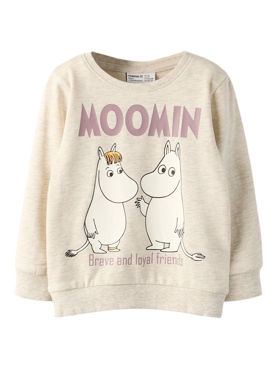 name it mini SLOLI MOOMIN SWEAT - Peyote Melange | Torgunns Barneklær AS