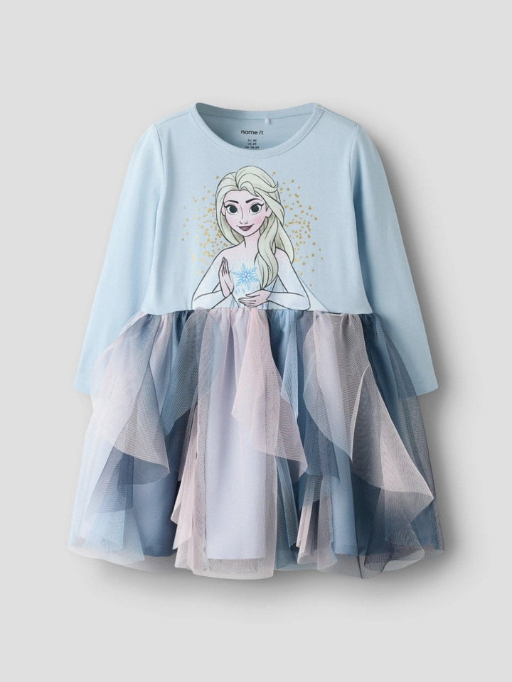 name it mini SORI FROZEN Tyllkjole - Subdued Blue | Torgunns Barneklær AS
