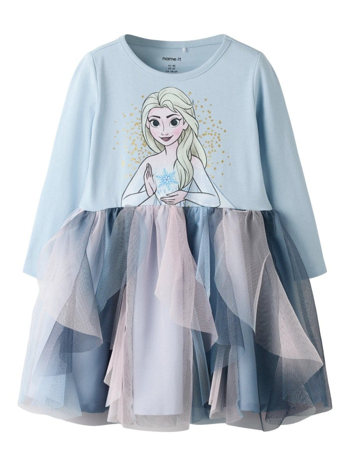name it mini SORI FROZEN Tyllkjole - Subdued Blue | Torgunns Barneklær AS