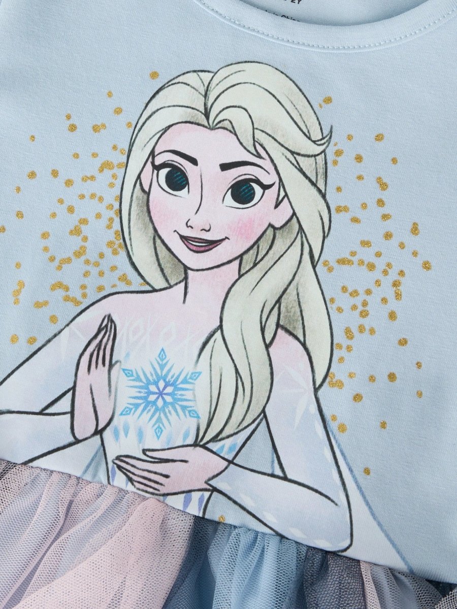 name it mini SORI FROZEN Tyllkjole - Subdued Blue | Torgunns Barneklær AS