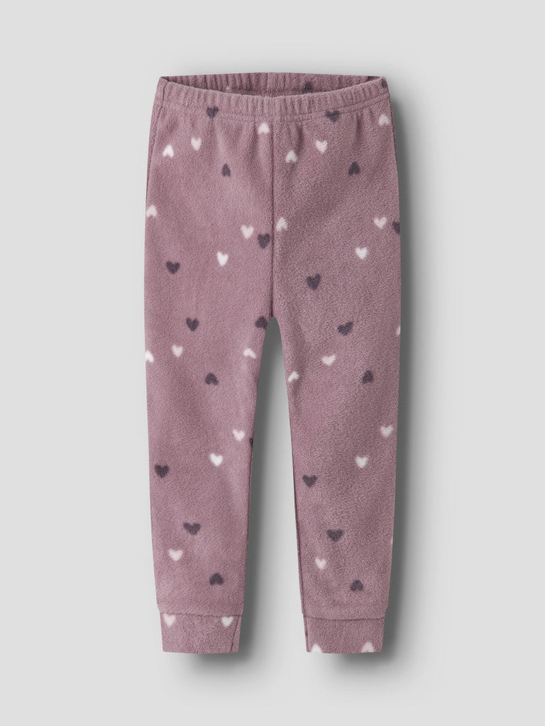 name it mini SPEKTRA FLEECE SETT - Toadstool | Hearts | Torgunns Barneklær AS