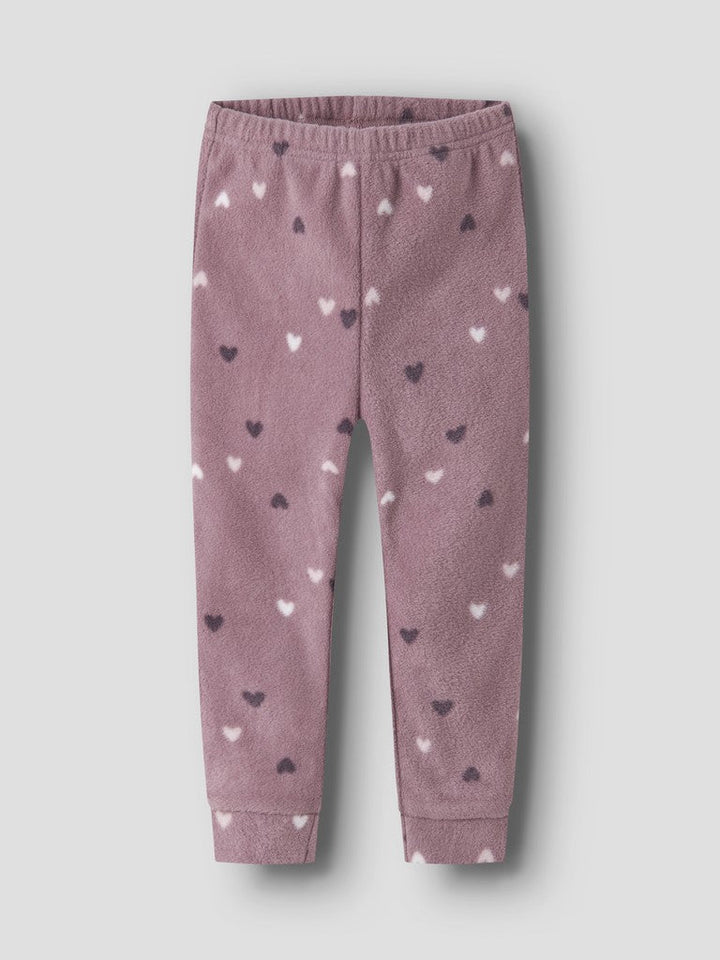 name it mini SPEKTRA FLEECE SETT - Toadstool | Hearts | Torgunns Barneklær AS