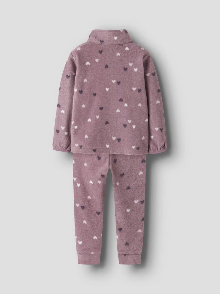 name it mini SPEKTRA FLEECE SETT - Toadstool | Hearts | Torgunns Barneklær AS