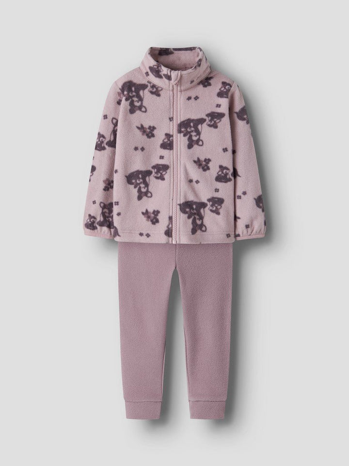name it mini SPEKTRA FLEECE SETT - Violet Ice | Deer | Torgunns Barneklær AS