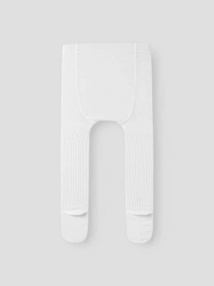 name it mini TECLA PANTYHOSE XXVI - Bright White | Torgunns Barneklær AS