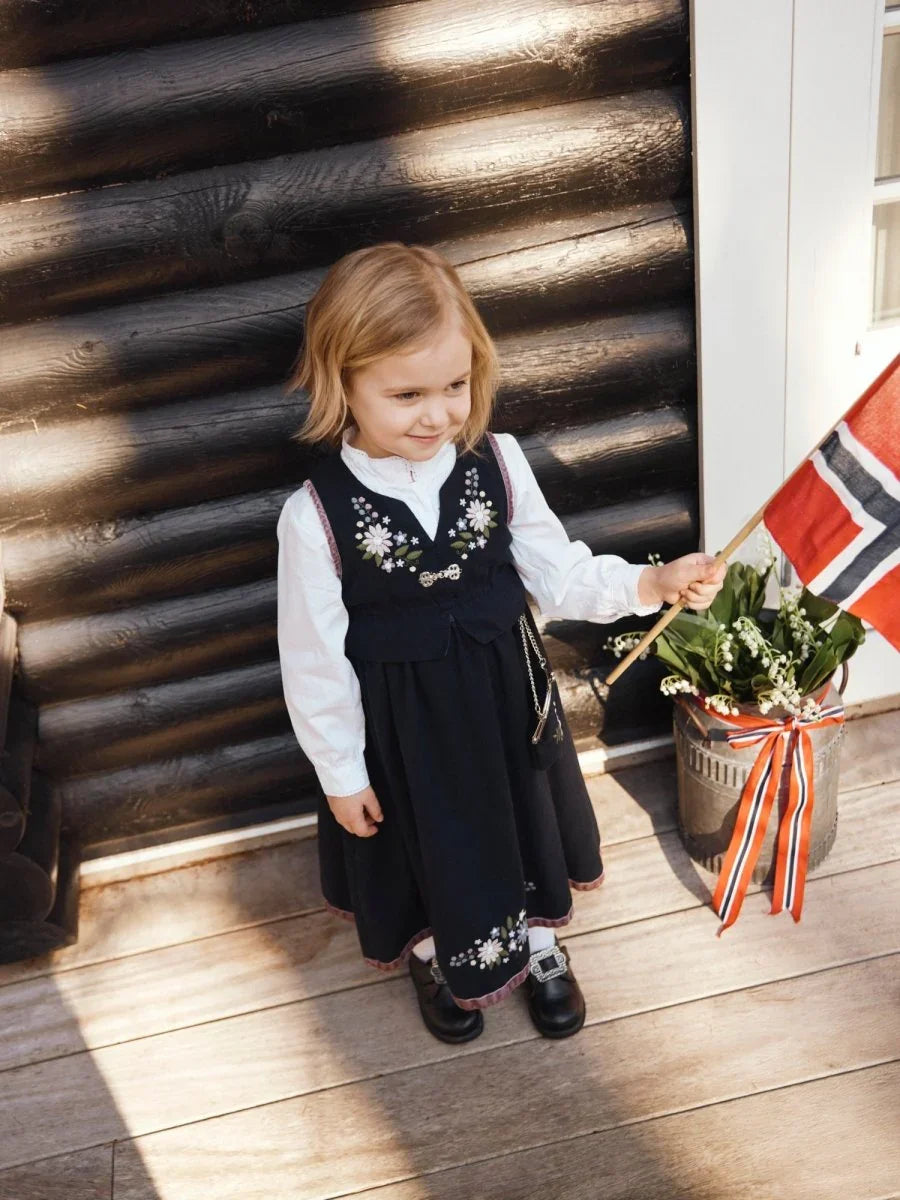 name it mini TENA SPENCER Festdrakt – Dark Sapphire | Torgunns Barneklær AS