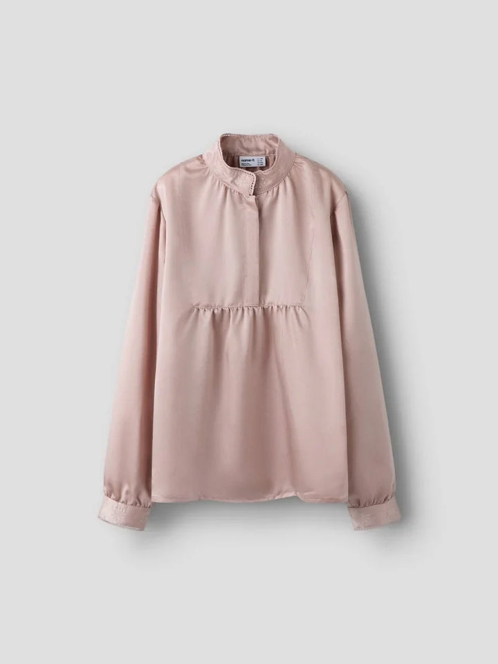 name it mini TETRINE Bunadskjorte Barn – Shadow Gray | Torgunns Barneklær AS
