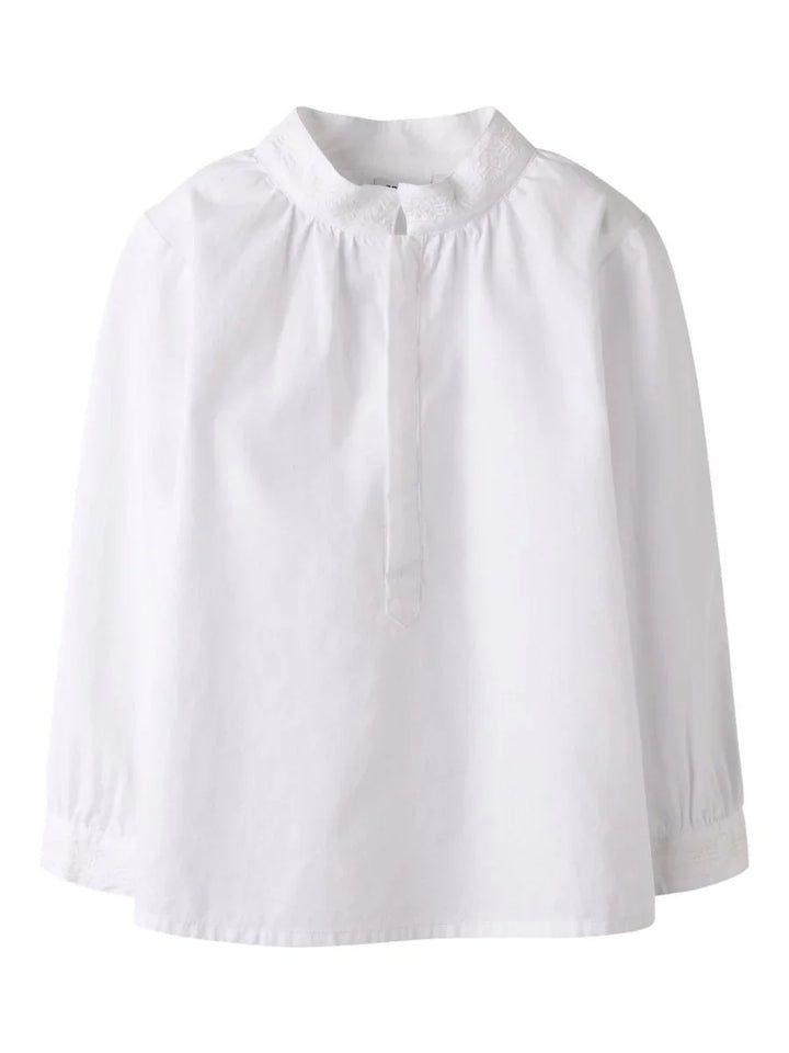 name it mini TOBY bunadskjorte – Bright White | Torgunns Barneklær AS