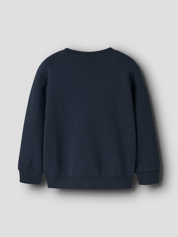 name it mini VALLEN LS SWEAT - Navy Blazer | Excavator | Torgunns Barneklær AS