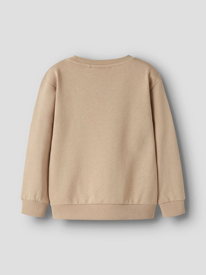 name it mini VALLEN LS SWEAT - Sesame | Tractor | Torgunns Barneklær AS