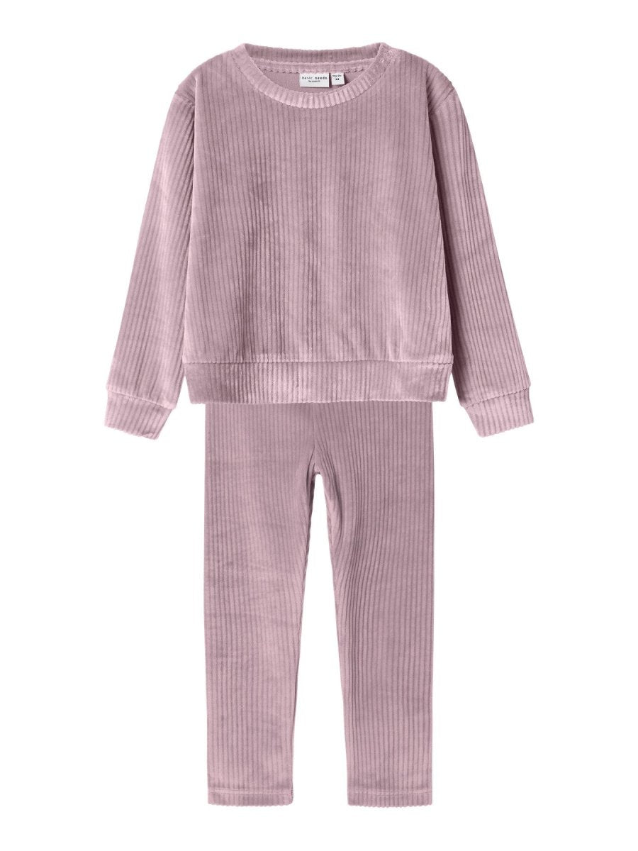 name it mini VELOA VELVET SET - Keepsake Lilac | Torgunns Barneklær AS