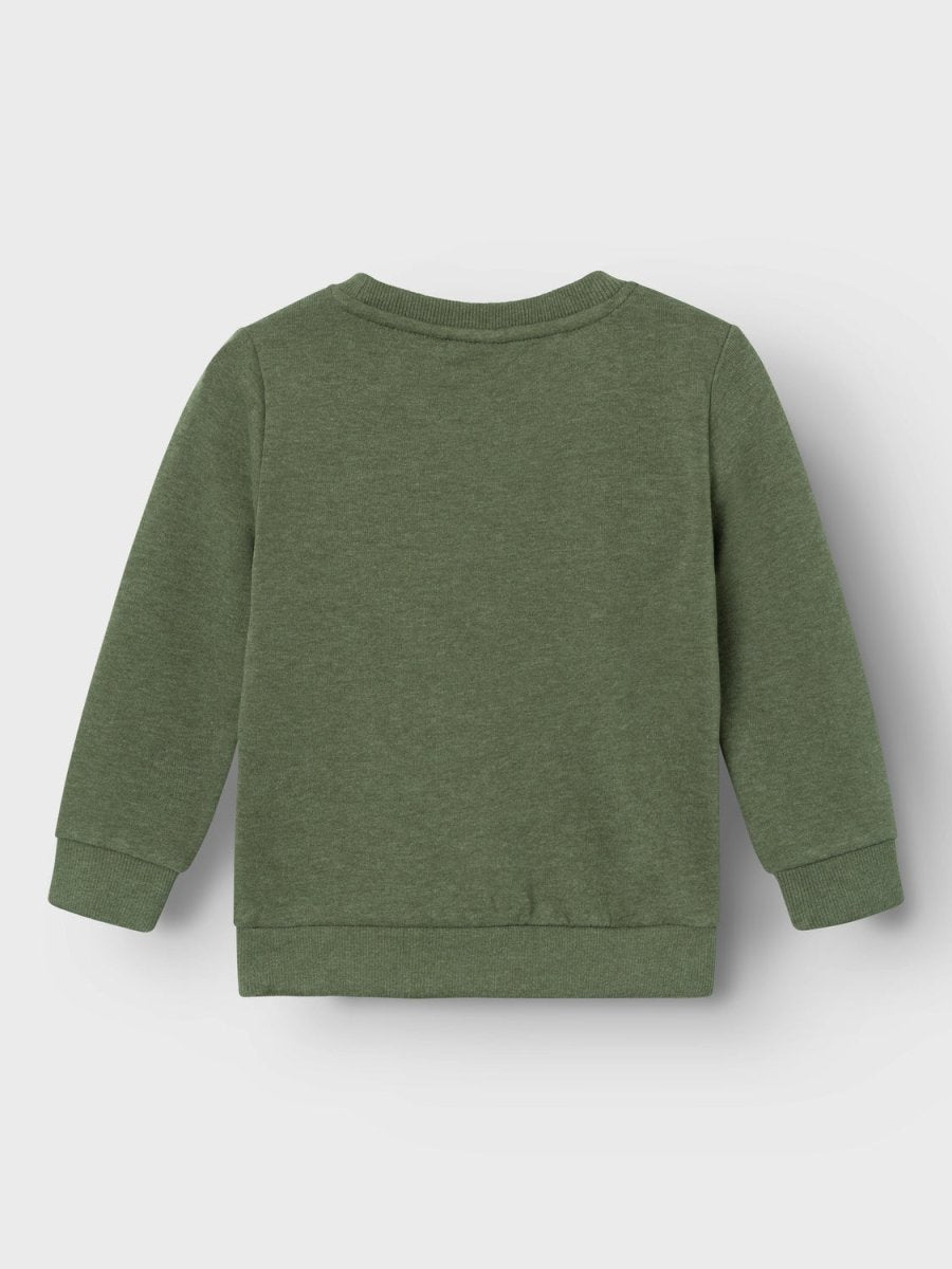 name it mini VIMO LS SWEAT NOOS - Rifle Green | Torgunns Barneklær AS