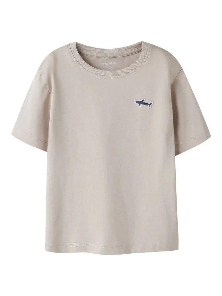 name it mini VIMPEL T - SHIRT - Chateau Gray | Shark | Torgunns Barneklær AS