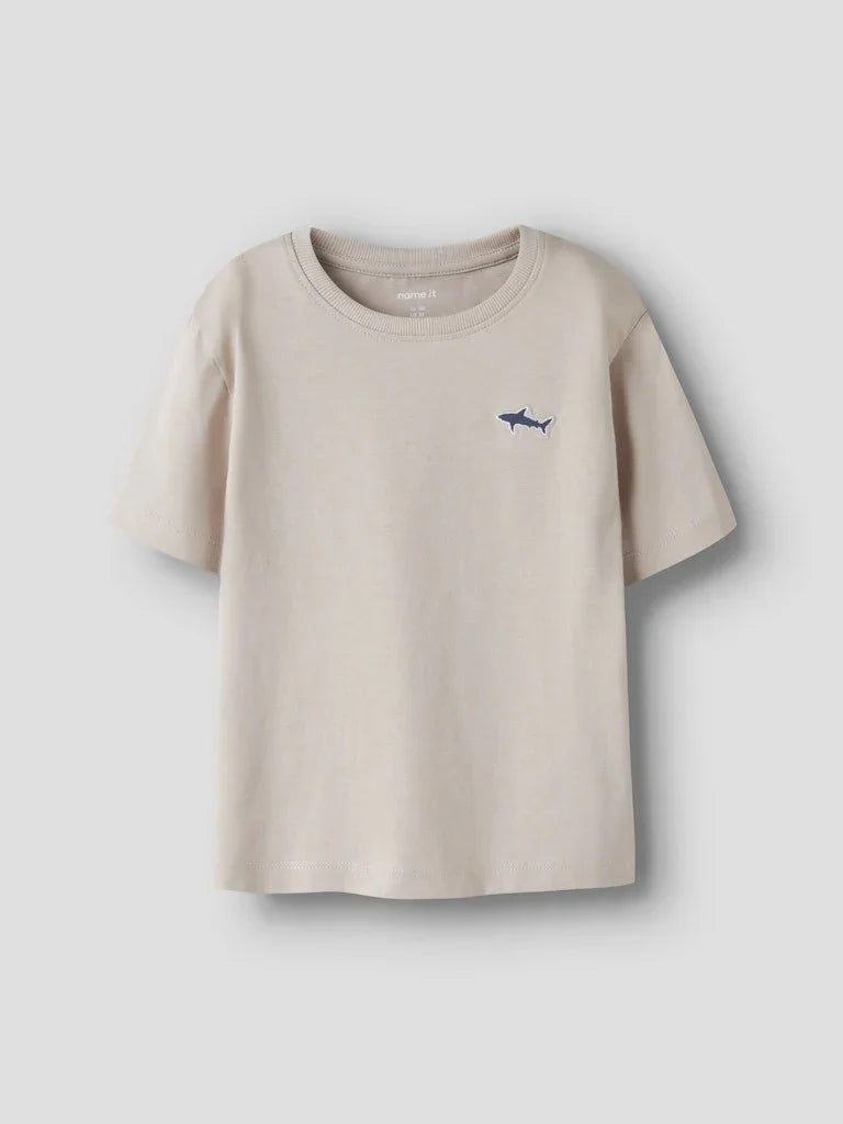 name it mini VIMPEL T - SHIRT - Chateau Gray | Shark | Torgunns Barneklær AS