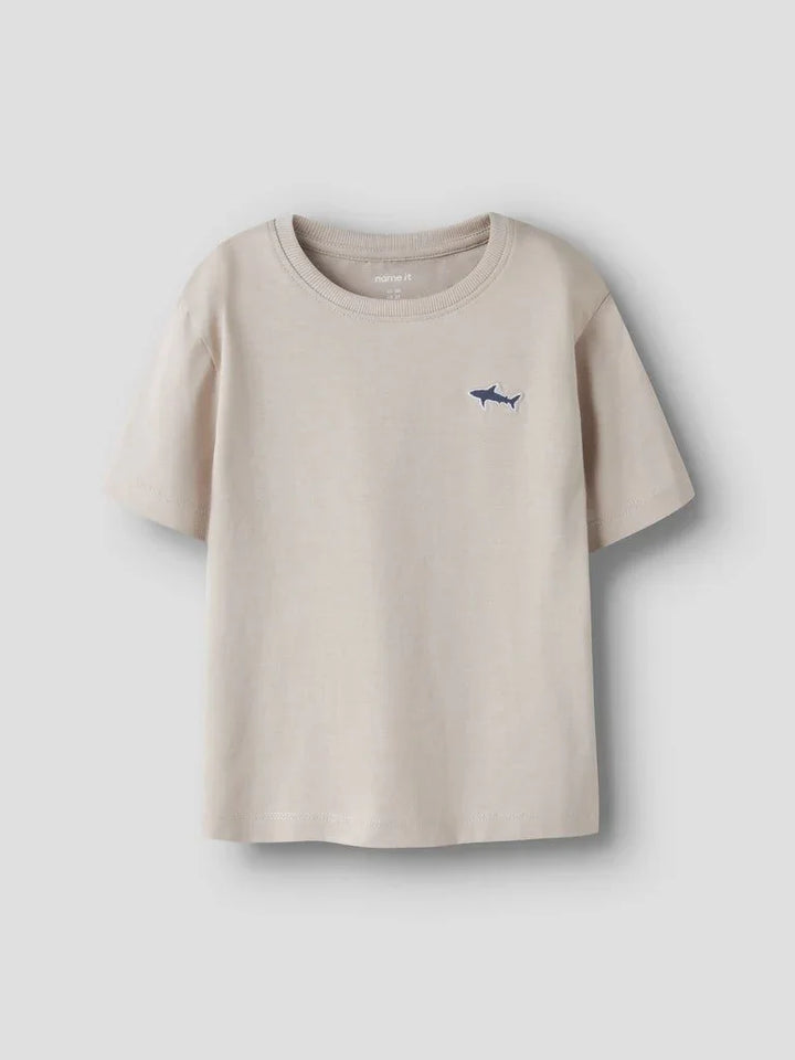 name it mini VIMPEL T - SHIRT - Chateau Gray | Shark | Torgunns Barneklær AS