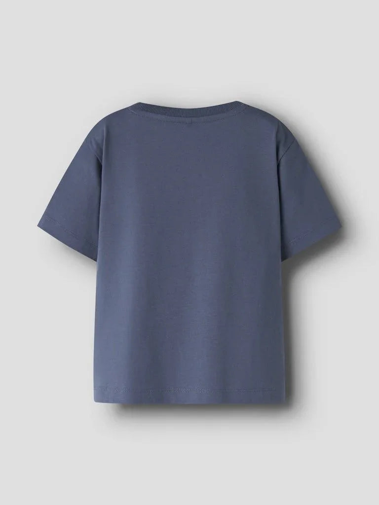name it mini VIMPEL T - SHIRT - Vintage Indigo | Palm | Torgunns Barneklær AS