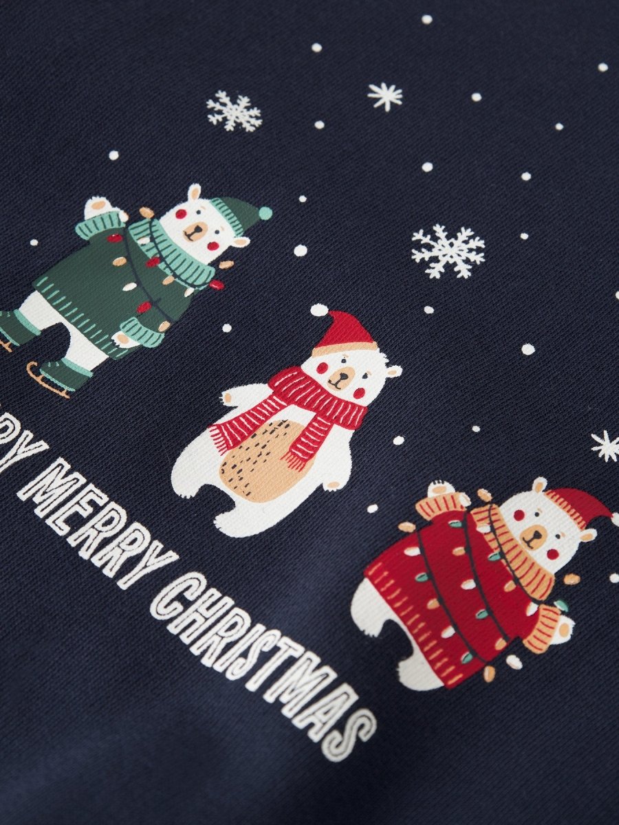 name it mini VISMAS julegenser – Bear (Navy Blazer) | Torgunns Barneklær AS