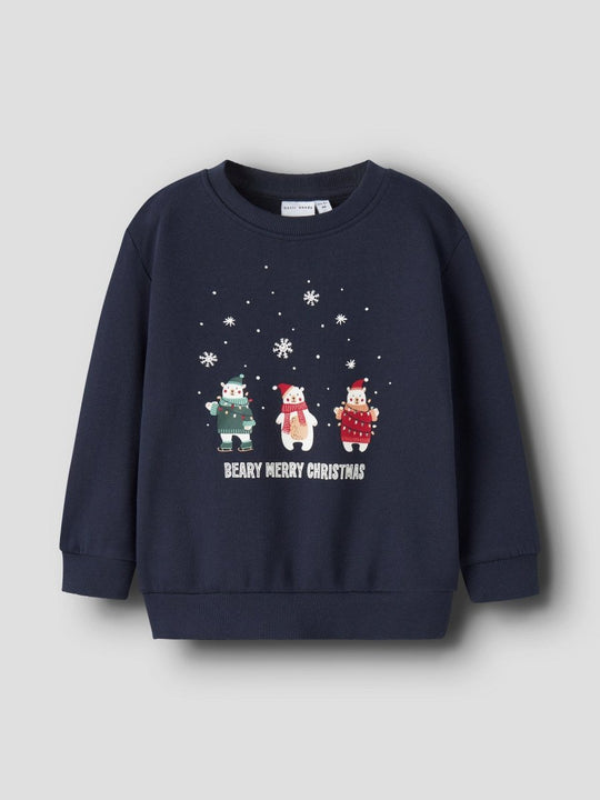 name it mini VISMAS julegenser – Bear (Navy Blazer) | Torgunns Barneklær AS