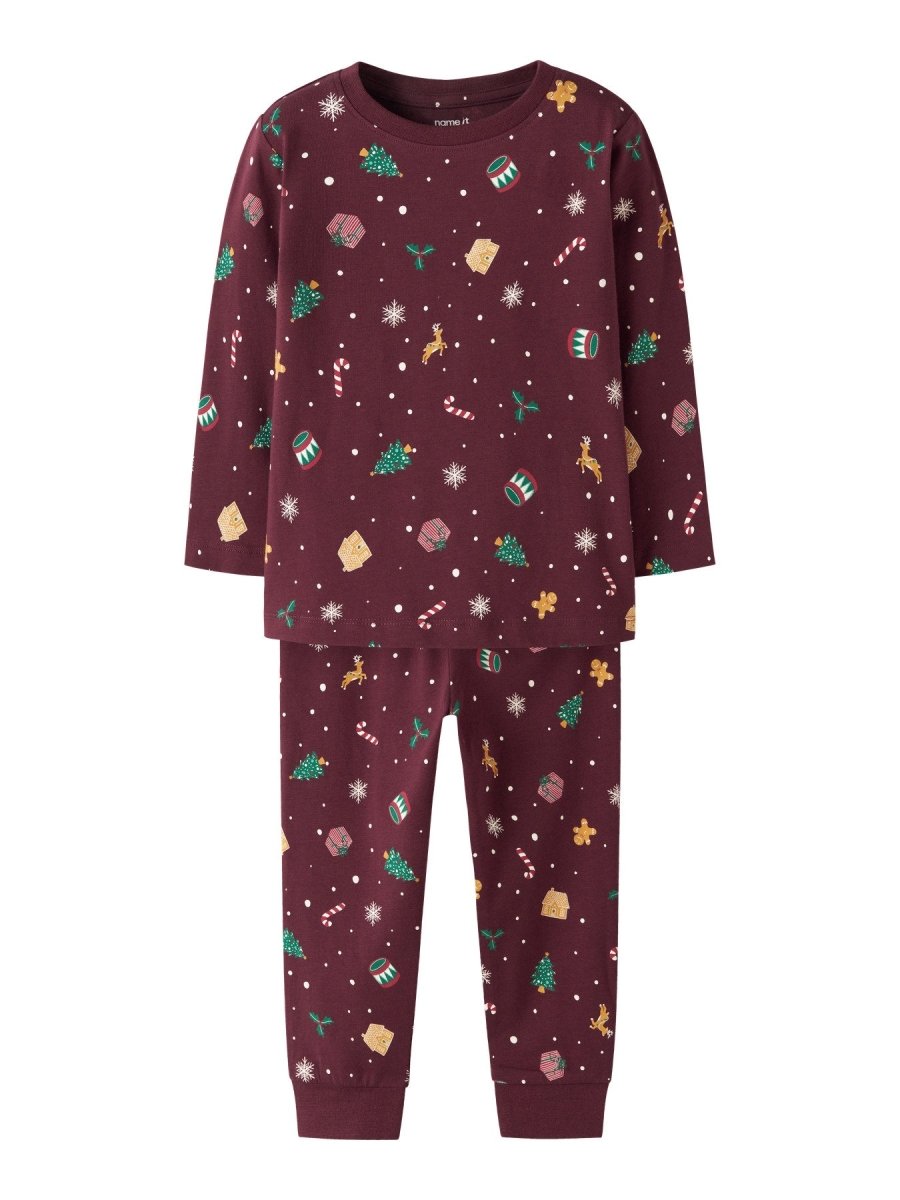 name it mini VISMAS JULEPYSJ - Burgundy | Torgunns Barneklær AS