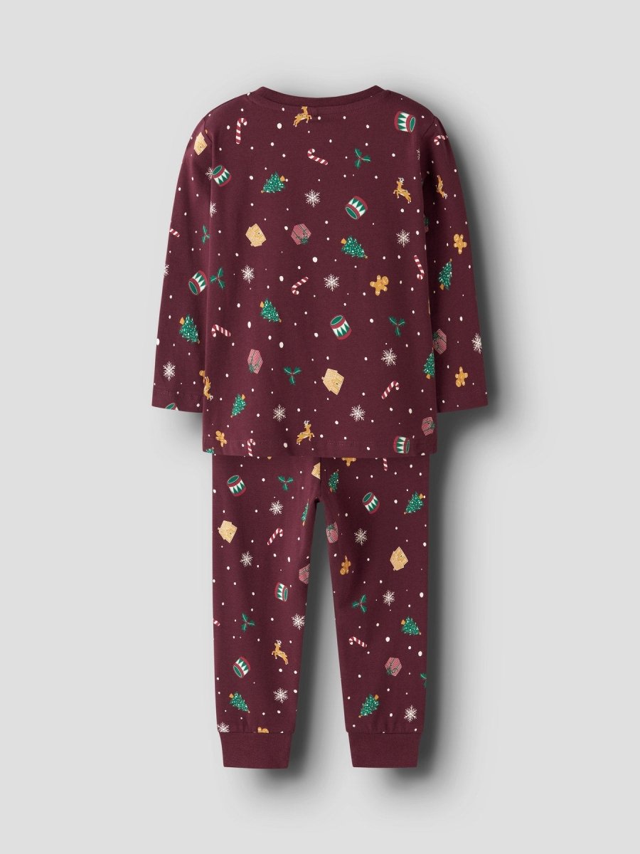 name it mini VISMAS JULEPYSJ - Burgundy | Torgunns Barneklær AS