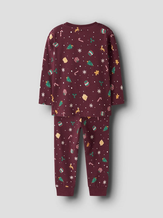 name it mini VISMAS JULEPYSJ - Burgundy | Torgunns Barneklær AS