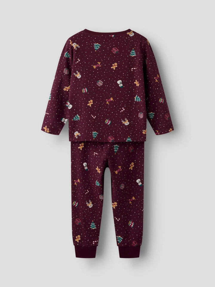 name it mini VISMAS nattsett - Burgundy | Jul | Torgunns Barneklær AS