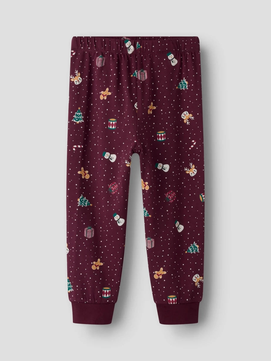 name it mini VISMAS nattsett - Burgundy | Jul | Torgunns Barneklær AS