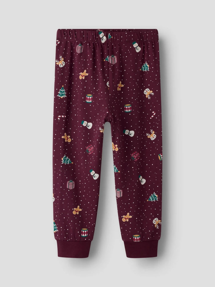 name it mini VISMAS nattsett - Burgundy | Jul | Torgunns Barneklær AS
