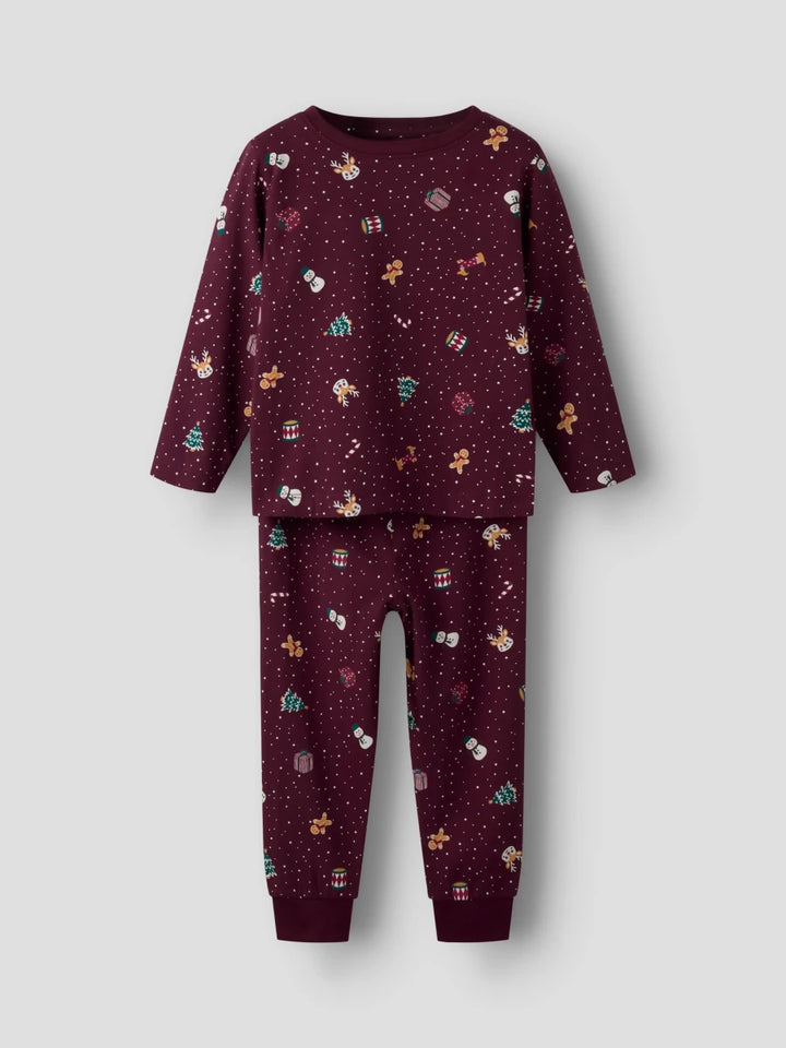 name it mini VISMAS nattsett - Burgundy | Jul | Torgunns Barneklær AS
