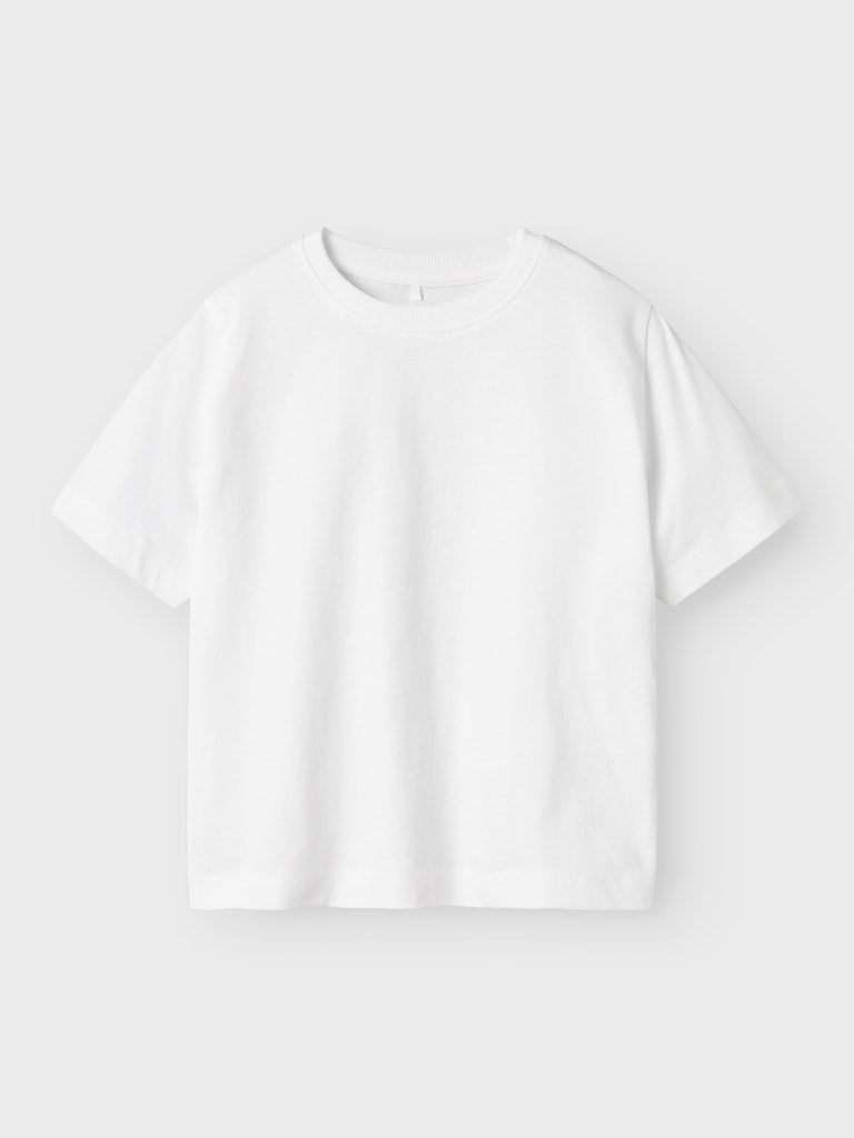 name it mini VOBBO SS NREG TOP NOOS - Bright White | Torgunns Barneklær AS