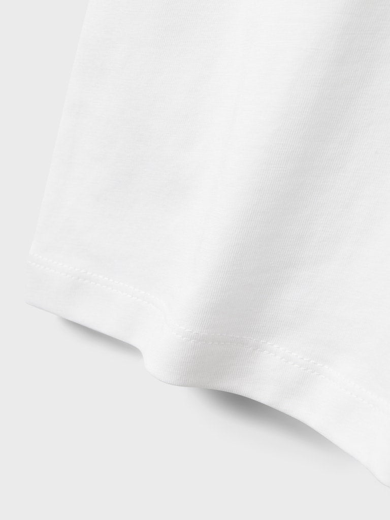 name it mini VOBBO SS NREG TOP NOOS - Bright White | Torgunns Barneklær AS