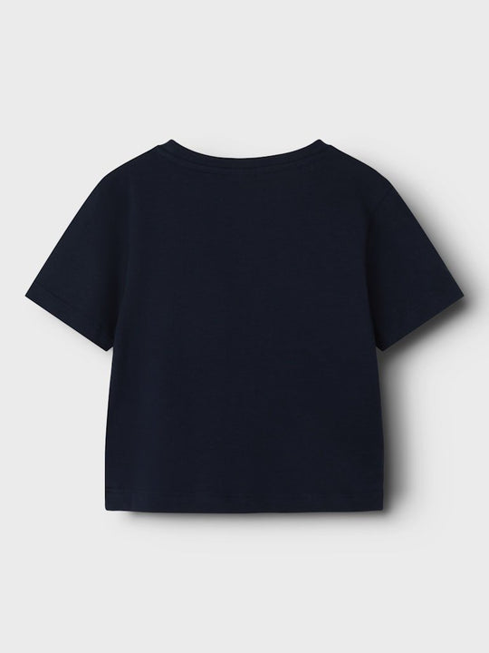 name it mini VOBBO SS NREG TOP NOOS - Dark Sapphire | Torgunns Barneklær AS