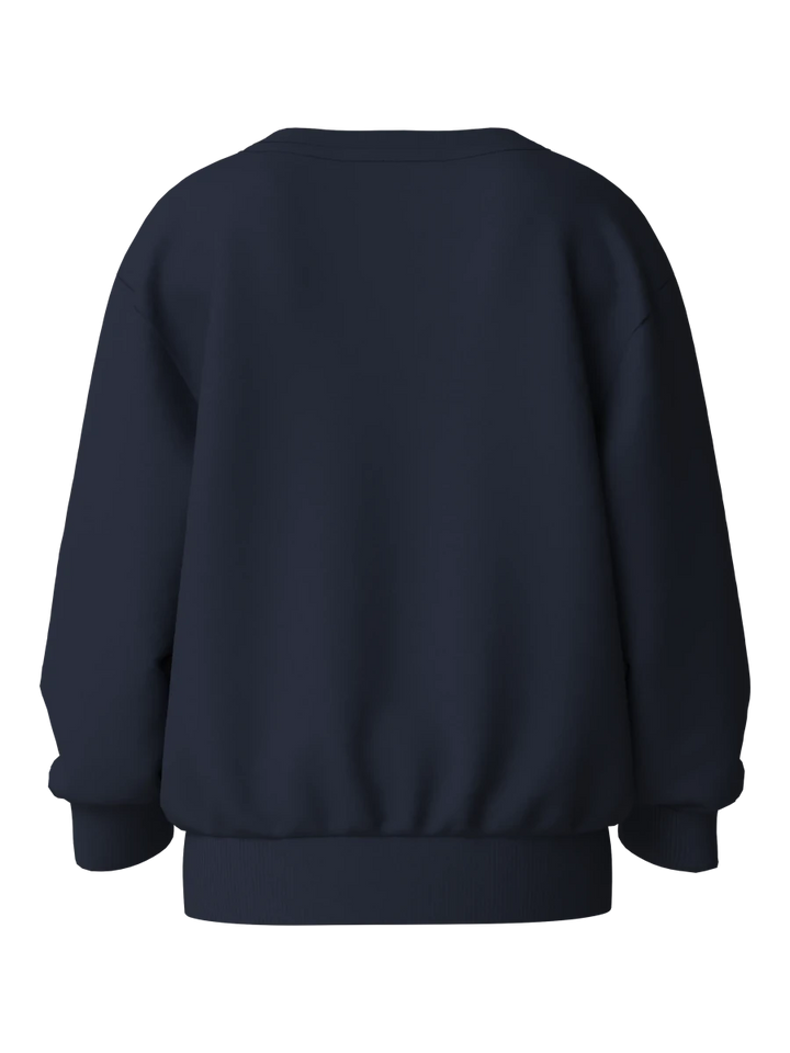 name it mini VOLUF genser - Navy Blazer | Gravemaskin | Torgunns Barneklær AS