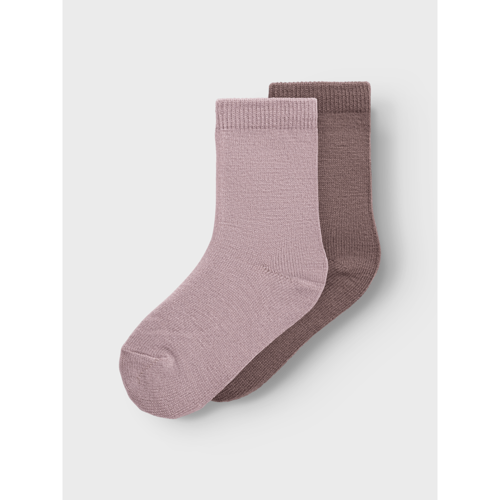 name it mini WAKTA WO/VI 2P SOCK - Purple Dove 2PK PURPLE DOVE + SPARROW | Torgunns Barneklær AS