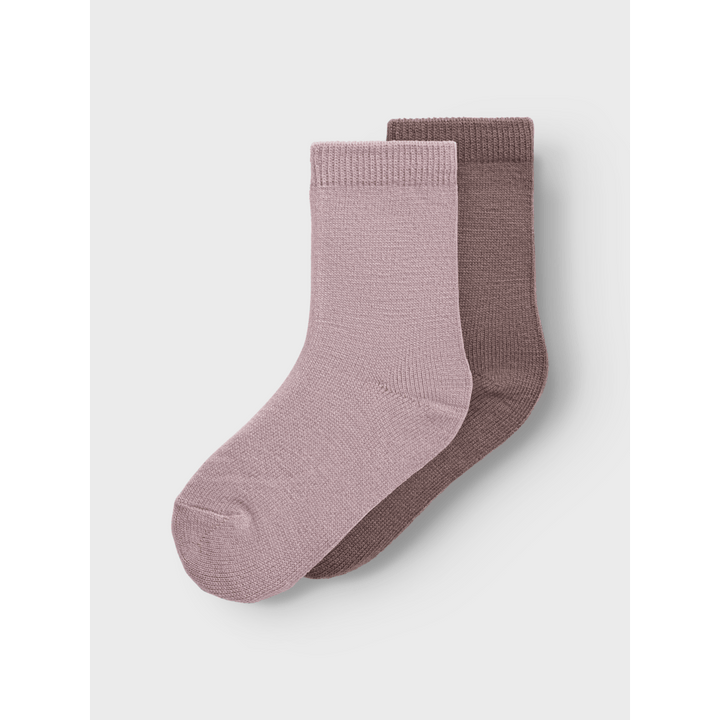 name it mini WAKTA WO/VI 2P SOCK - Purple Dove 2PK PURPLE DOVE + SPARROW | Torgunns Barneklær AS