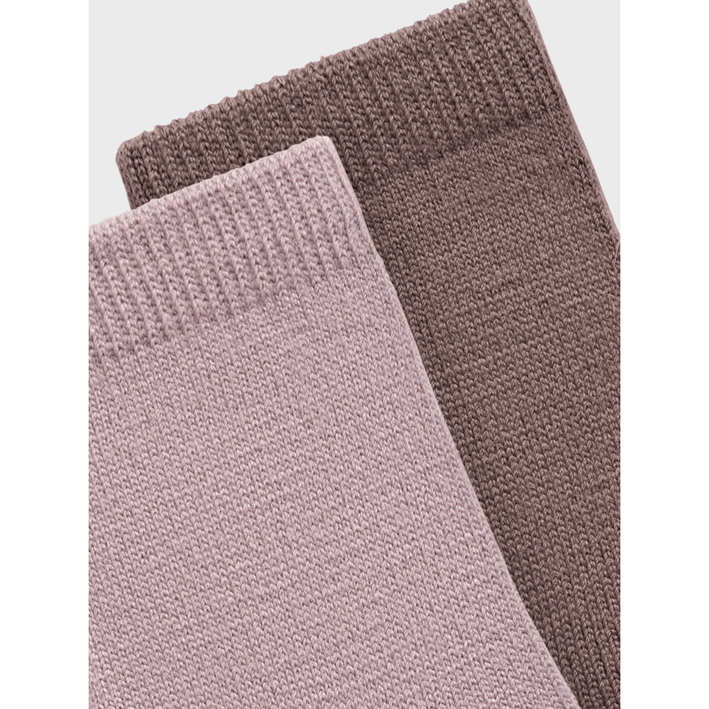 name it mini WAKTA WO/VI 2P SOCK - Purple Dove 2PK PURPLE DOVE + SPARROW | Torgunns Barneklær AS