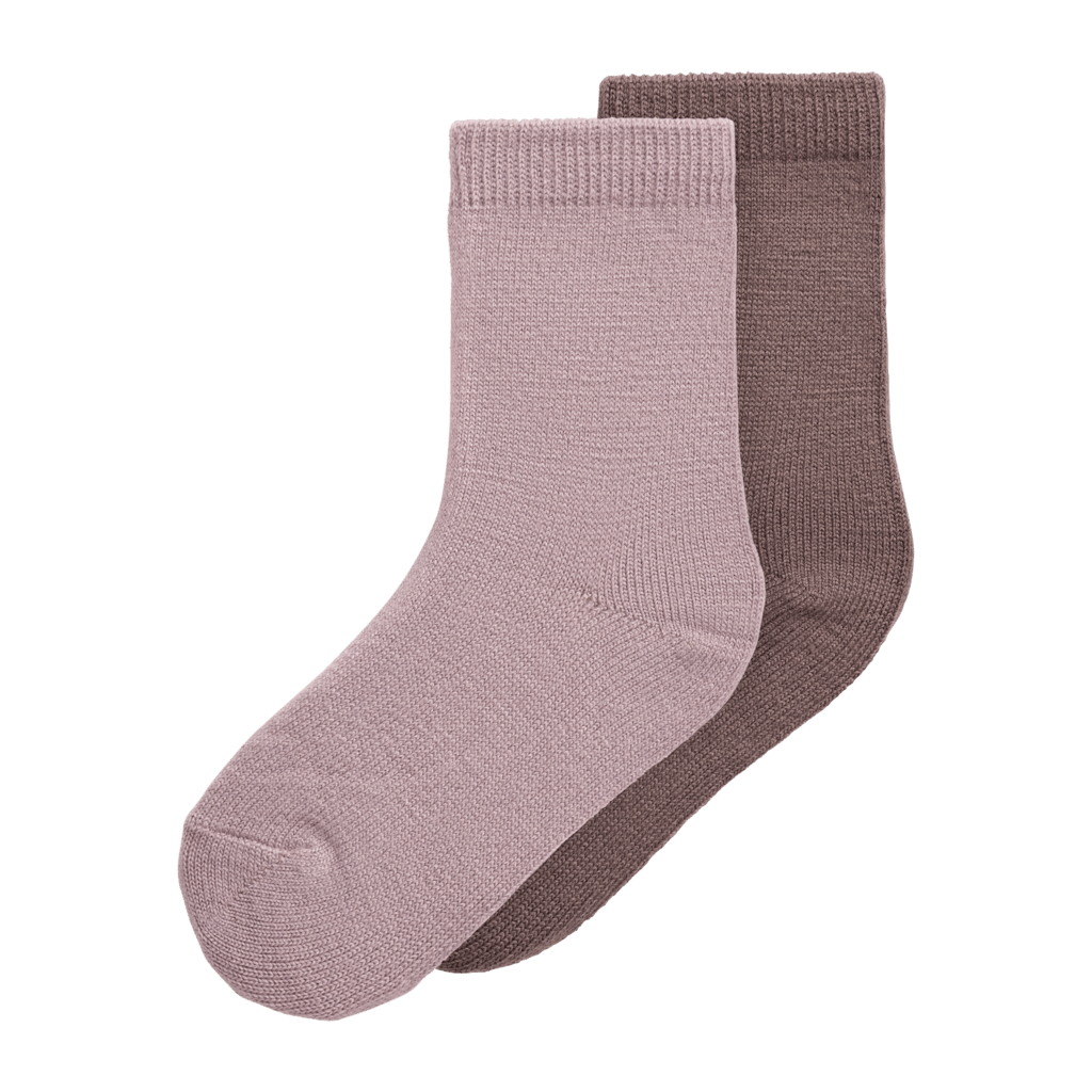 name it mini WAKTA WO/VI 2P SOCK - Purple Dove 2PK PURPLE DOVE + SPARROW | Torgunns Barneklær AS