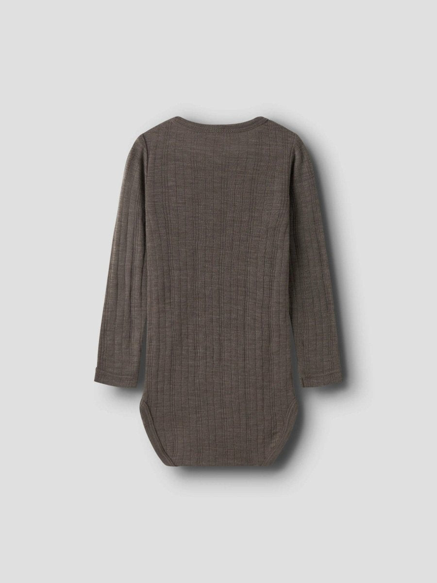 name it mini WANG Ull Body - Morel | Torgunns Barneklær AS