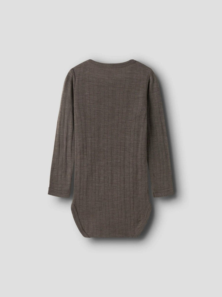 name it mini WANG Ull Body - Morel | Torgunns Barneklær AS