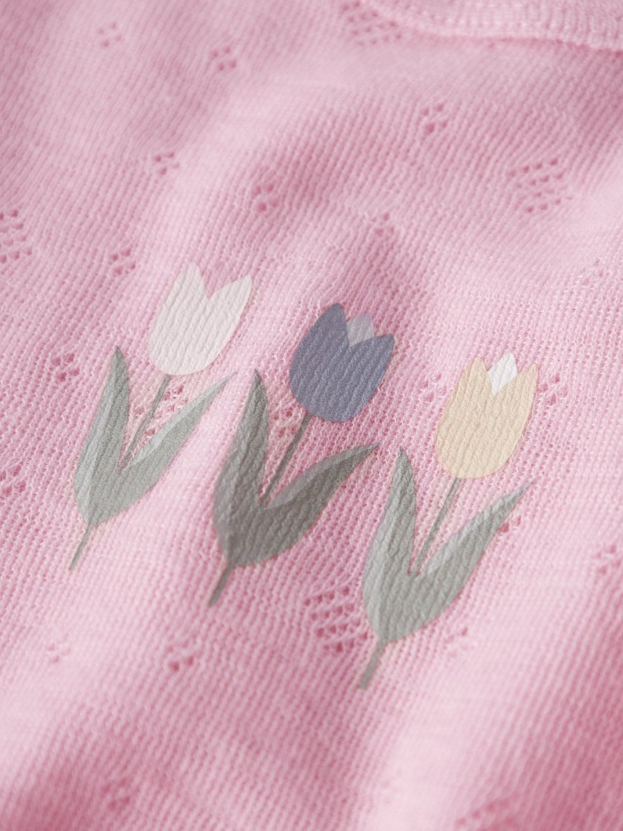 name it mini WANG ull genser - Coral Blush | Torgunns Barneklær AS