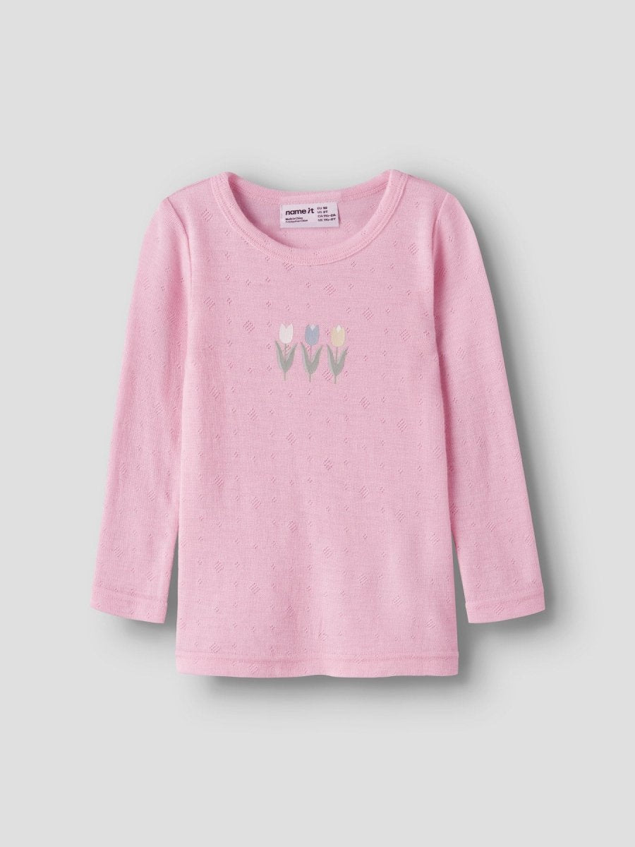 name it mini WANG ull genser - Coral Blush | Torgunns Barneklær AS