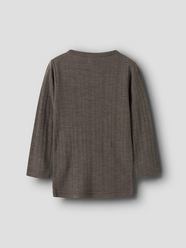 name it mini WANG Ull Genser NOOS - Morel | Torgunns Barneklær AS