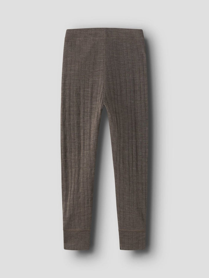 name it mini WANG Ull Legging NOOS - Morel | Torgunns Barneklær AS
